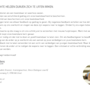 tekst over feedback geven
